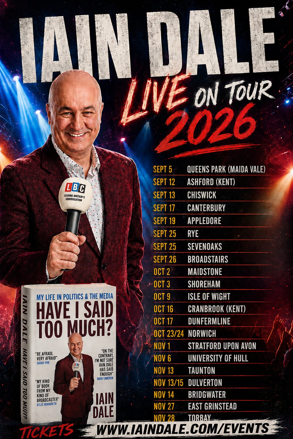 Iain Dale On Tour