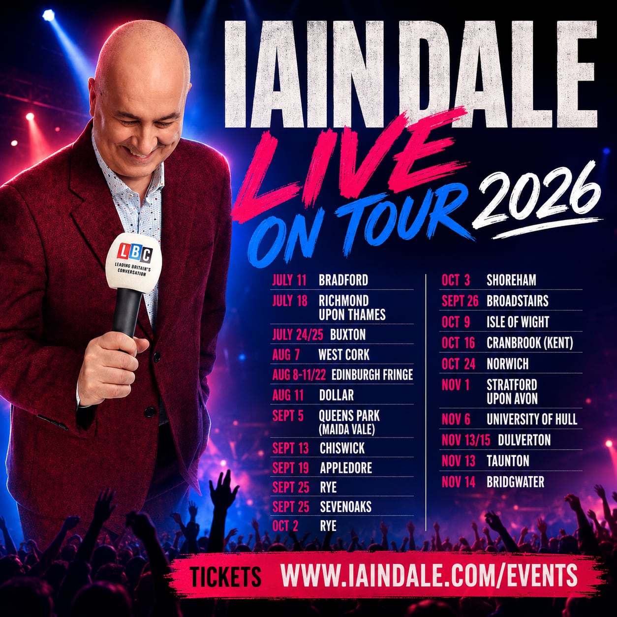 Iain Dale On Tour