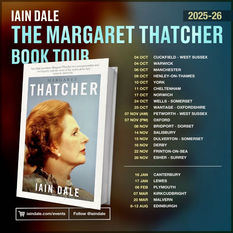 Margaret Thatcher book tour