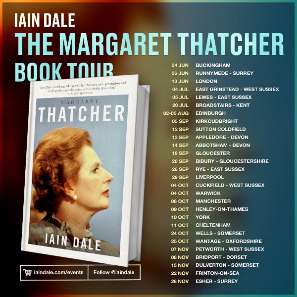 Margaret Thatcher book tour